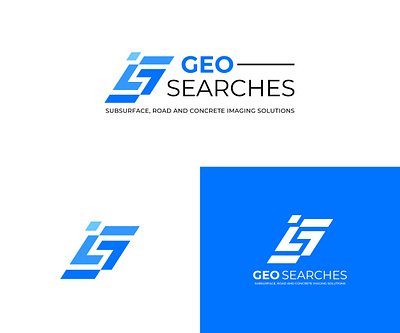 Simple GS lettermark logo design branding graphic design logo