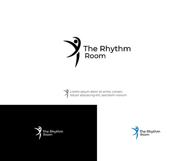 Simple dancing logo design branding graphic design logo