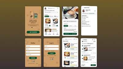 Design Mobile Coffee App coffee app mobile ui ui