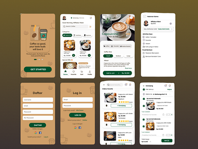 Design Mobile Coffee App coffee app mobile ui ui