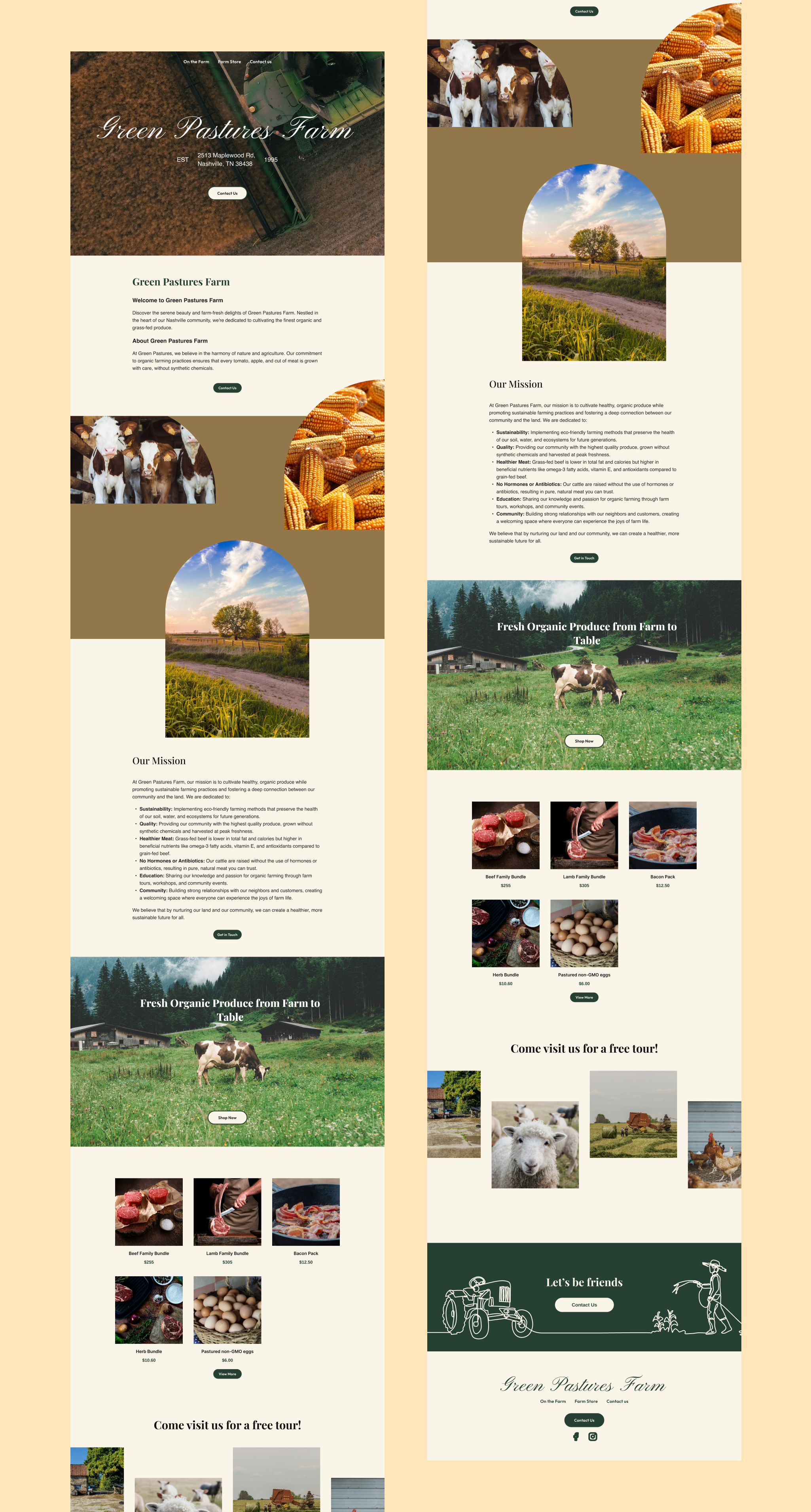 Example of Landing Page(s) Design And Creation