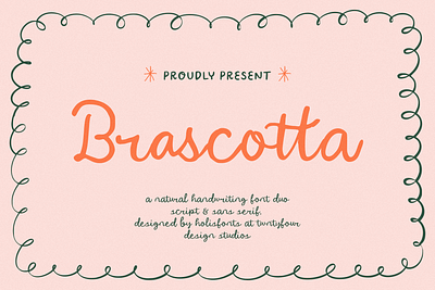 Brascotta Natural Font Duo brush font invitation lettering script wedding whimsical