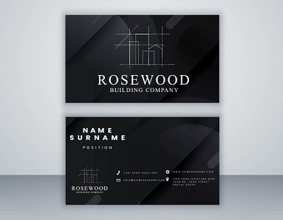 Rosewood Building Company 3d branding design graphic design illustration logo typography vector