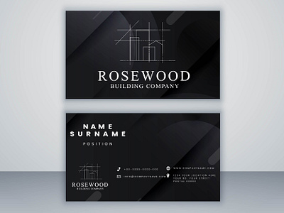 Rosewood Building Company 3d branding design graphic design illustration logo typography vector