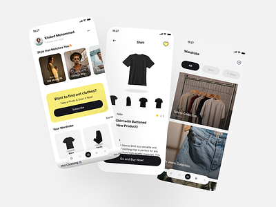 Clothing Pairing App UI Kit appdesign clothingpairing clothingpairinguikit fashionforward styleinovation ui uidesign uiux wardroberevolution