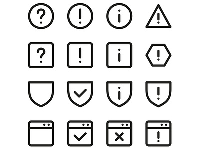 Warning UI Icons error exclamation icon icons notification protect shield symbols ui warning warnings
