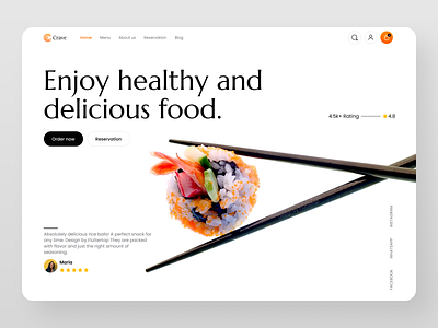 Food Website UI Design e commerce fast food fluttertop food food and beverage food delivery food landing page food ui food web food website food website ui landing page restaurant restaurant landing page restaurant menu restaurant website riceball webdesign website website design