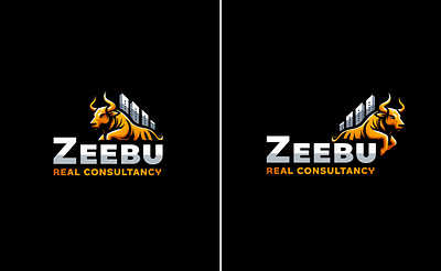 Creative bull logo Design for brand "ZEEBU" branding bull logo graphic design logo motion graphics