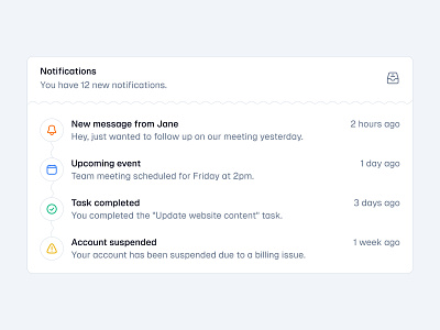 Notifications Popup 🧹 design dialog minimal modal notifications popup saas ui web design