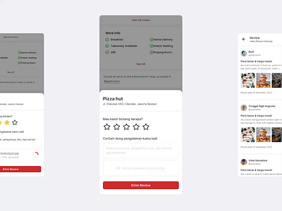 Restaurant Review app design mobile design restaurant app yelp