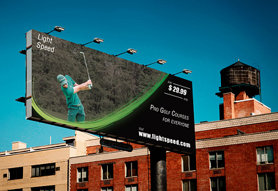 Golf Training OOH billboard golf training graphiks graphiksdeign layout minimal ooh poster print design