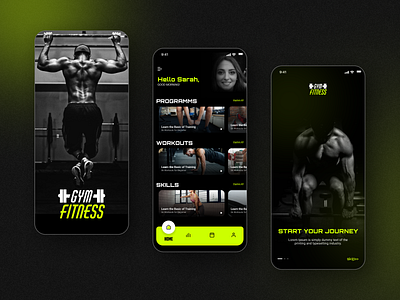 Fitness & Nutrition App 🏋️‍♀️ | Workout UIUX appui fitness fitnessapp gym gymapp gymuiux new uiux workoutapp