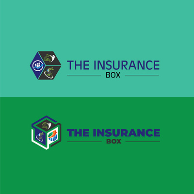 The Insurance Box Company Logo abstract logo brand logo brand marketing branding design business logo company identity company logo corporate logo design logo insurance logo logo templates