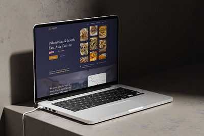 New Jakarta Restaurant - Profile Website branding company profile design food halal restaurant ui design uiux uiux design web design website design