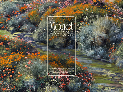 Monet Archives creative exploration animation archives art art gallery classic art concept creative concept design gallery graphic design monet monet archives painting ui ux website