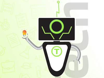 Techy the Robot Innovator app branding design graphic design illustration logo typography ui ux vector