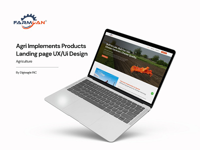 Agri Implements Landing page Design | Agriculture | UX/UI agriculture creative design inspiration ui ux webdesign website