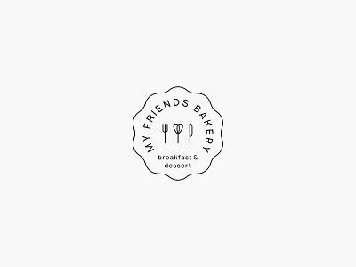 Logo for a cafe with delicious breakfasts branding breakfasts brunch cafe coffee coffee to go fast food food fork identity knife logo restaurant shop coffee spoon whisk