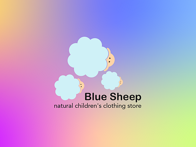 Logo for a children's clothing store baby baby store children logo children store clothing cloud ecologi emblem graphic design kids kids logo kids store logo logo design logotype minimal minimal logo natural sheep sheep wool