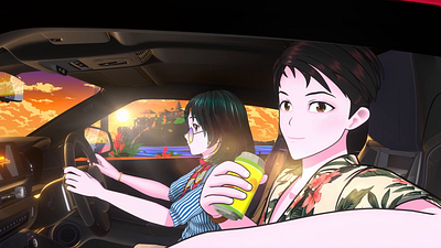 Toyota Lofi Drive Beats - Supra GR 3d 3d animation 3d character 3d model 3d motion animation cgi cgi animation motion graphics