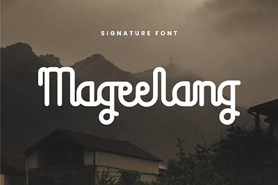 Mageelang - Traditional Handdrawn Font branding business creative design display font graphic design signature