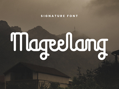 Mageelang - Traditional Handdrawn Font branding business creative design display font graphic design signature
