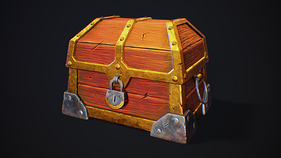 Stylized Treasure Chests 3d 3d modeling 3d sculpting blender fantasy substance painter sylized texturing zbrush