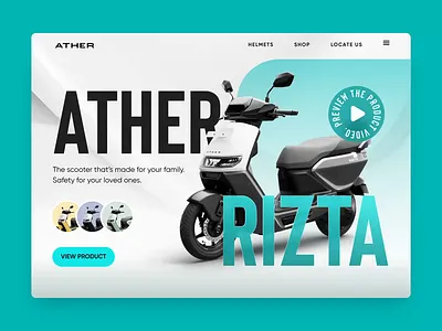 Designing Mobility: A Website UI for the EV Scooter design agency electric bike ui ev homepage ui ev landing page ui ev ui ev website ui indian design agency motion graphics ui ui ux user interface ux