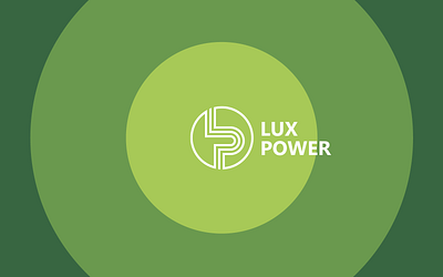 LUX POWER (Ver 1.) agro agro technology store branding creative design graphic design green logo monogram simple