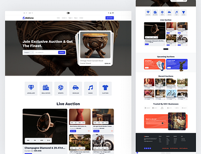 Online Auction & Bidding HTML Website Template auction auction marketplace auction platform bidding platform bootstrap css3 design ecommerce ecommerce store html website onlineauction onlinebiding tailwindcss template ui uiux ux web template webdesign website template
