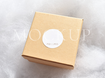 Favor Box Round Sticker Label 2"x 2" Mockup branding cloud nine favor box graphic design illustration label label mockup mock up photograph photography png psd round smart object stationery sticker sticker mockup styled image wedding favor