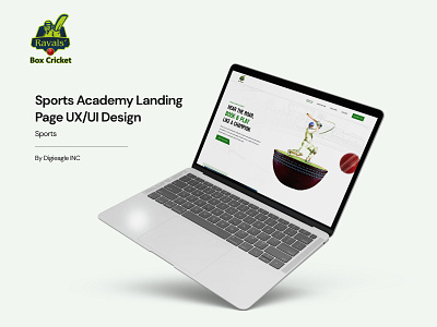 Sports Academy Landing Page | UX/UI Design | Sports cricket design energy figma fitness game graphic design inspiration landingpage logo sports ui ux website