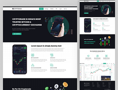 Crypto Trading HTML Website Template bootstrap bootstrap website crypto crypto live trading crypto ui crypto wallet cryptocurrency cryptotrade cryptotrading design html website landing page tailwindcss token ui uiux web template website template