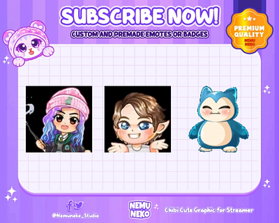 ✨Custom Transformation Animated Emotes by Nemuneko Studio✨