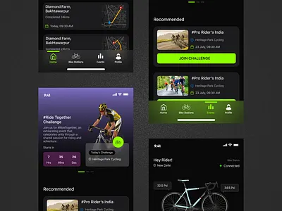 Cycle Companion App app appdesign cycle companion app design figma ui ux