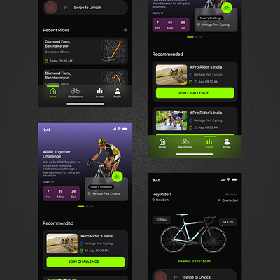 Cycle Companion App app appdesign cycle companion app design figma ui ux