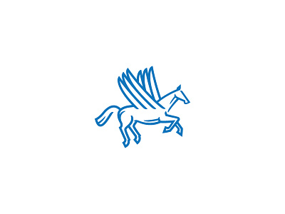 Big Blue Pegasus Logo animal blue pegasus branding design designing flying pegasus horse horse logo identity logo logo design logos pegasus pegasus logo pegasus logo design pegasus logos stallion stallion logo