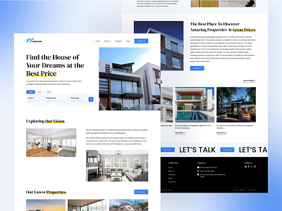 Real Estate Landing Page UI Design broker design graphic design landing page real estate ui ui design ui ux web design webpage website