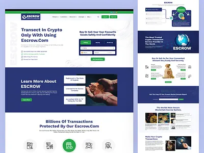 Escrow Crypto System HTML Website Template bootstrap bootstrap website crypto system crypto template cryptocurrency design escrow escrow crypto escrow system figma figma template graphic design html website landing page tailwindcss token ui uiux web template website template