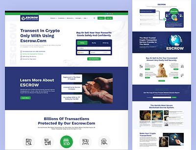 Escrow Crypto System HTML Website Template bootstrap bootstrap website crypto system crypto template cryptocurrency design escrow escrow crypto escrow system figma figma template graphic design html website landing page tailwindcss token ui uiux web template website template