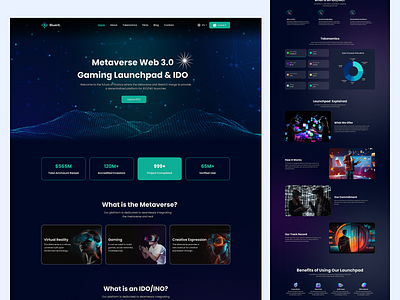 Metaverse & Web 3.0 IDO/ICO Launchpad Website Template bootstrap bootstrap website design figma figma design figma template graphic design html html website illustration landing page metaverse tailwindcss template ui ui uiux web 3 web template website template