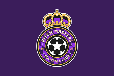 Pitch Masters FC badge badgedesign branding football logo logodesign soccer