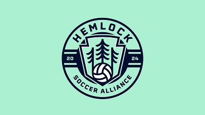 Hemlock Soccer Alliance badge badgedesign branding football logo soccer