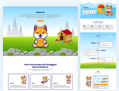 Smiley Doge Coin HTML Website Template bootstrap bootstrap website cryptocurrency css design html html website meme coin meme template meme token memecoin memecoins smily dog tailwindcss template design token ui uiux web template website template