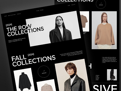 The Row - Fashion Shop Ecommerce Website - Collections Page awwwards case study clean clothing collection collection page ecommerce fashion luxury minimalist modern online shop shopify ui ux web design website website design website designer website layout