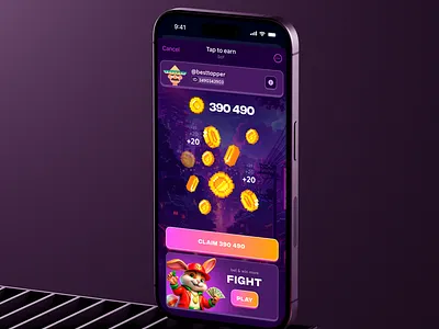 Tap2Earn Hamster Combat similar bet casino crypto crypto game game design gaming hamster combat igaming igaming design mini game pixel art pixel crypto pixel game tap game tap to earn tap2earn tap2earn design tap2earn gambling tap2earn game telegram game