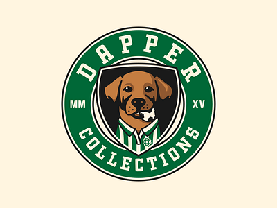 Dapper Collections badge badgedesign branding design dog football graphic design illustration logo logodesign soccer typography