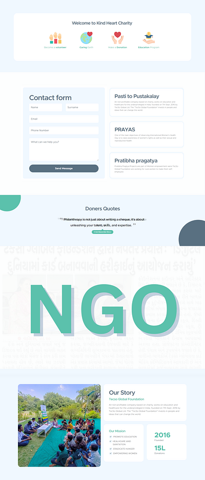 NGO Website Design ngo ui ux web website