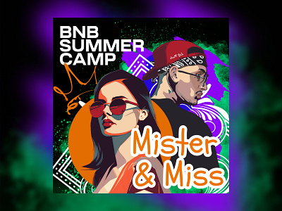 Banner design for Mister & Miss competition graphic design