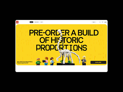 LEGO | E-commerce website animation design ui ux web